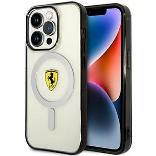 Ferrari FEHMP14XURKT iPhone 14 Pro Max 6.7" przezroczysty/transparent hardcase Outline Magsafe - Etui i futerały do telefonów - miniaturka - grafika 1