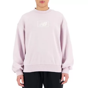 Bluza New Balance WT33514DMY - różowa - Bluzy sportowe damskie - miniaturka - grafika 1