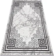 Dywany - Dywan NOBLE nowoczesny 1517 65 Ramka, grecki, marmur - Strukturalny, dwa poziomy runa krem / szary 140x190 cm - miniaturka - grafika 1