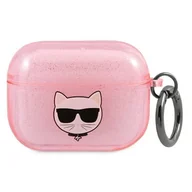 Akcesoria do słuchawek - Apple Karl Lagerfeld Etui Karl Lagerfeld KLAPUCHGP AirPods Pro cover różowy/pink Glitter Choupette KLD587PNK - miniaturka - grafika 1