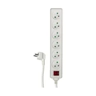Listwy zasilające - DPM 6 gniazd z uziemieniem 1.5m - miniaturka - grafika 1