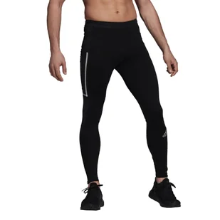 Legginsy męskie adidas  Saturday Warm Running S - Spodnie sportowe męskie - miniaturka - grafika 1