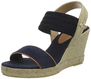 Tommy Hilfiger New Tommy Basic Opened Toe Wedge Peeptoe sandały damskie, niebieski - Niebieski/pustynny (Blue Desert Sky Dw5) - 40 EU - Sandały damskie - miniaturka - grafika 1