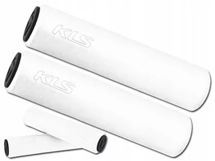 Kellys Chwyty kierownicy rowerowej silica biaŁy CHWYTY SILICA WHITE - Kierownice rowerowe - miniaturka - grafika 1