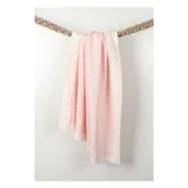 Koce i narzuty dla dzieci - Różowy dziecięcy bawełniany koc Homemania Decor Baby Baby Dots, 90x90 cm - miniaturka - grafika 1