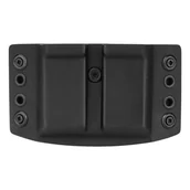 Odzież taktyczna i umundurowanie - DOUBLETAP GEAR - Ładownica Kydex zewnętrzna OWB na dwa magazynki do CZ Shadow, Walther P99 - Czarny - miniaturka - grafika 1