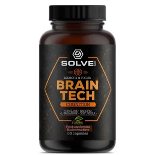 Brain Tech Memory Focus Solve Labs - 60 kaps. - Suplementy naturalne - miniaturka - grafika 1