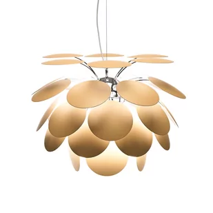 MARSET Discocó lampa wisząca Ø 68 cm beżowa matowa - Lampy sufitowe - miniaturka - grafika 1