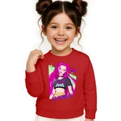 Bluzy dla dziewczynek - BLUZA DZIECIĘCA HUNTRIX MIRA KPOP 134-140 BAWEŁNIANA JAKOŚĆ - miniaturka - grafika 1