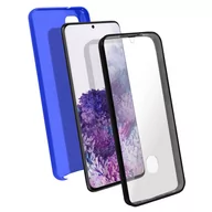 Etui i futerały do telefonów - Etui 360° do Samsunga Galaxy S20 z elastycznym przodem i sztywnym tyłem — niebieskie - miniaturka - grafika 1
