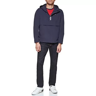 Tommy Hilfiger Męska kurtka retro lekka Taslan Popover wiatrówka, Nowy granat, S - Kurtki męskie - miniaturka - grafika 1
