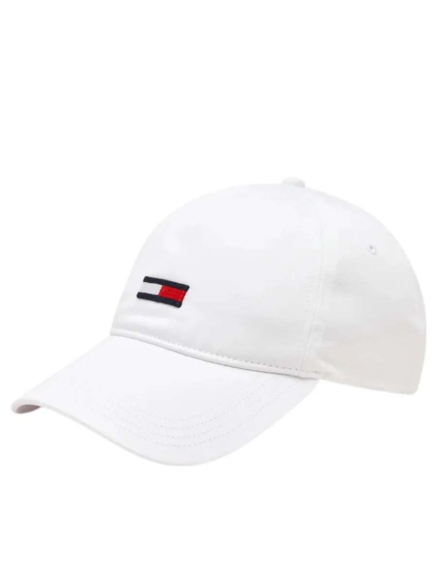 Czapka z daszkiem damska Tommy Jeans AW0AW15842 YBR BIAŁY