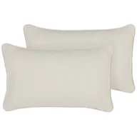 Poduszki dekoracyjne - 2 Poduszki Dekoracyjne 30 X 50 Cm Białe Heliotrope - miniaturka - grafika 1