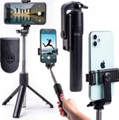 Selfie stick - Selfie stick Hello Case SELFIESTICK UCHWYT KIJEK DO SELFIE Z BLUETOOTH Z PILOTEM TRIPOD - miniaturka - grafika 1