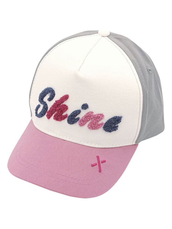 MaxiMo Czapka w kolorze biało-szaro-jasnoróżowym