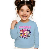 Bluzy dla dziewczynek - BLUZA DZIECIĘCA KPOP DEMON HUNTERS HUNTRIX 104 BAWEŁNIANA JAKOŚĆ - miniaturka - grafika 1