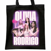 Torby i wózki na zakupy - Torba bawełniana czarna na zakupy Olivia Rodrigo Dla Fanów - miniaturka - grafika 1