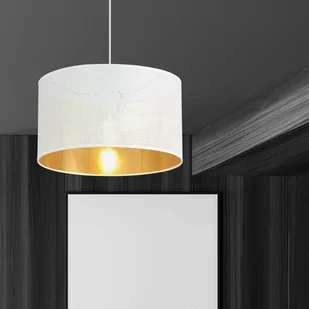Emibig ASTON 1 WHITE/GOLD 1147/1 lampa wisząca regulowana abażur dużo światła 1147/1 - Lampy sufitowe - miniaturka - grafika 3