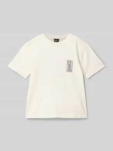 T-shirt z nadrukiem z logo - Koszulki dla chłopców - miniaturka - grafika 1