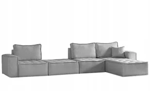 Narożnik modułowy XL Bohoo tkanina Raven szary prawy - Narożniki Narożnik modułowy XL Bohoo tkanina Raven szary prawy - Narożniki - miniaturka - grafika 1