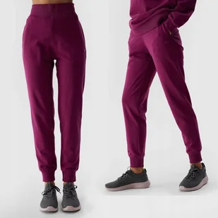Spodnie Damskie Dresowe 4F Joggery Dresy Burgundowe 4FWSS24TTROF606 S - Spodnie damskie Spodnie Damskie Dresowe 4F Joggery Dresy Burgundowe 4FWSS24TTROF606 S - Spodnie damskie - miniaturka - grafika 1