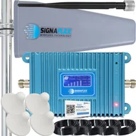 Inne akcesoria audio-wideo - System przekazu sygnału AV Signaflex Zestaw Wzmacniacz Gsm Blue Lcd Gsm980 + T2 23Dbi 15M + 4X Grzybek - miniaturka - grafika 1