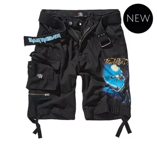 spodnie bojówki krótkie IRON MAIDEN SAVAGE SHORTS - FEAR OF THE DARK black-XL - Spodnie męskie - miniaturka - grafika 1