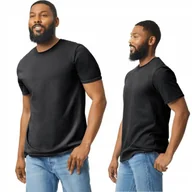 Koszulki męskie - T-shirt Koszulka Męska Bawełna SOFTSTYLE T Gildan GI64000 CZARNA 2XL - miniaturka - grafika 1