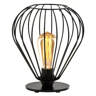 Czarna lampka stołowa loftowa ZAKYNTHOS LOFT - Lampy stojące - miniaturka - grafika 1