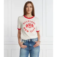 Koszulki i topy damskie - Tommy Hilfiger T-shirt | Regular Fit - miniaturka - grafika 1