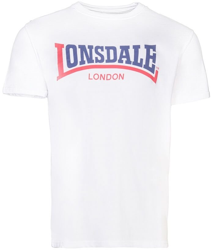 T-shirt LONSDALE TWO TONE biały-L