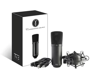 Mikrofon studyjny USB Tie Studio CONDENSOR MIC USB Komunikacja z pająkiem z kablem 19-90012 - Mikrofony estradowe - miniaturka - grafika 1