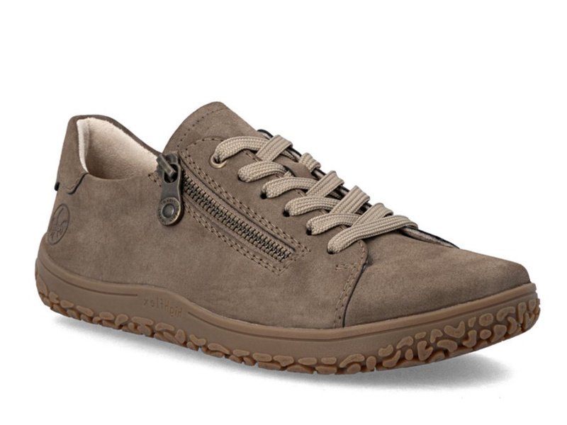 Półbuty damskie barefoot Rieker 52301-25 zwiększona tęgość sznurowane42-42