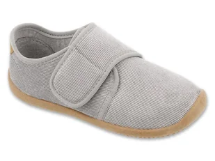 Kapcie dziecięce Barefoot do przedszkola na rzep szare Befado 904X001-29 - Buty dla dziewczynek Kapcie dziecięce Barefoot do przedszkola na rzep szare Befado 904X001-29 - Buty dla dziewczynek - miniaturka - grafika 1