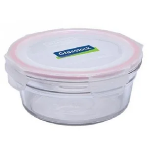 Glasslock Pojemnik Oven Safe, różowy, 450 ml - Pojemniki kuchenne - miniaturka - grafika 1