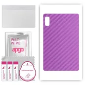 Akcesoria do tabletów i e-booków - folia naklejka skórka strukturalna na TYŁ do Lenovo Tab M9 - Carbon Fioletowy - apgo SKINS - miniaturka - grafika 1