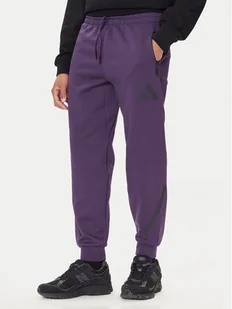 adidas Spodnie dresowe Z.N.E. JW4726 Fioletowy Loose Fit - Spodnie sportowe męskie - miniaturka - grafika 1