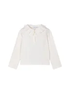 Bluzki damskie - Mayoral Bluzka 131 Biały Regular Fit - miniaturka - grafika 1