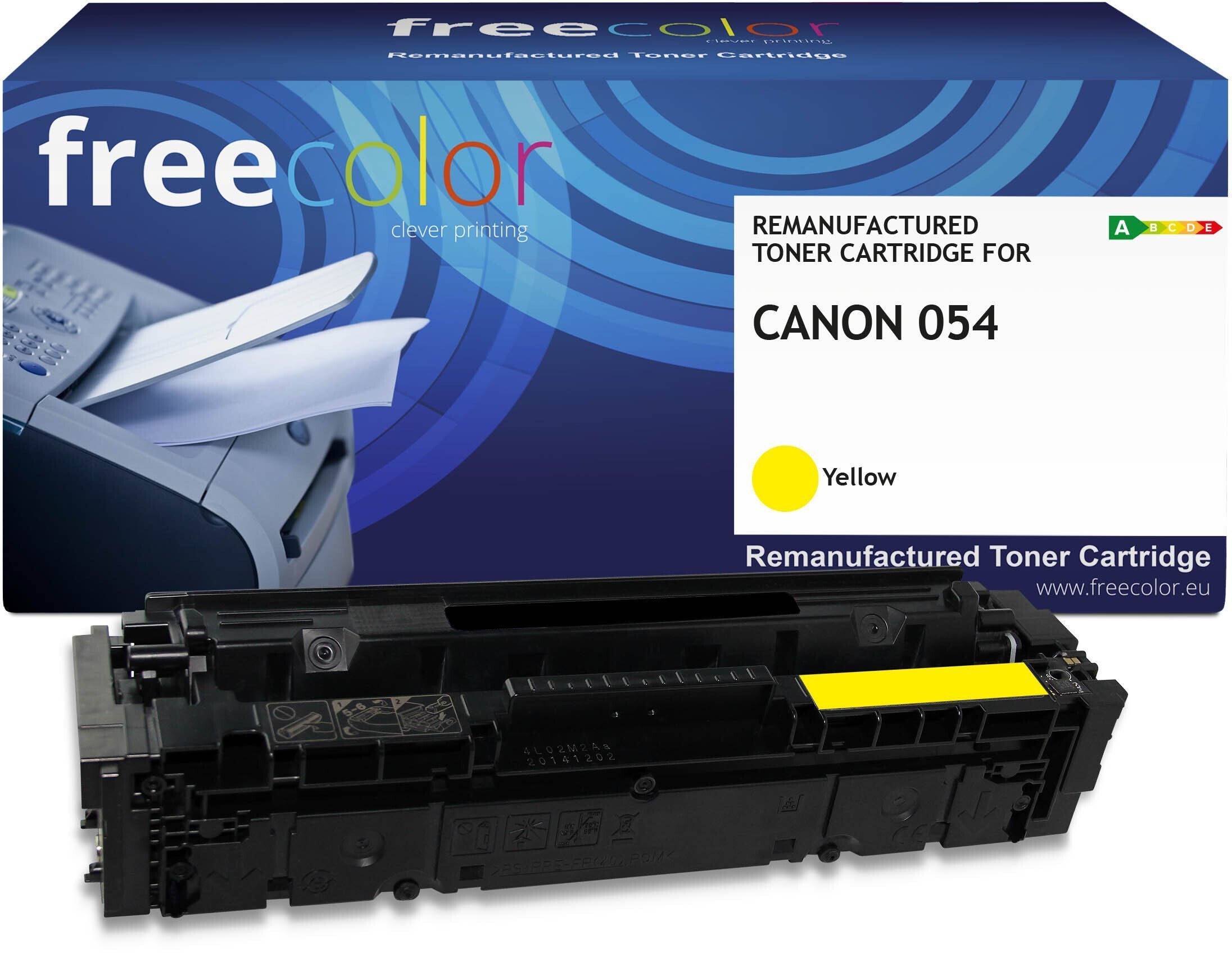 Toner Freecolor Toner Canon 054 3021C002 yellow 1200 stron remanufactured K18636F7