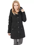 Kurtki damskie - Urban Classics Ladies Garment Washed Long Parka Kurtka Kobiety , czarny (Black 00007) , 4XL - miniaturka - grafika 1