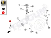 Wahacze - Silentblok wahacza TEDGUM 00343316 0K9A234470 - miniaturka - grafika 1