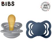 Smoczki uspokajające - Bibs Supreme 2-pack Cloud & Steel blue S kauczuk hevea - miniaturka - grafika 1