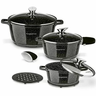 Zestaw garnków ceramicznych Konighoffer Kingstone 6 elementów 2 podkładki i 2 nakładki poleca EWA WACHOWICZ - Zestawy garnków i patelni Zestaw garnków ceramicznych Konighoffer Kingstone 6 elementów 2 podkładki i 2 nakładki poleca EWA WACHOWICZ - Zestawy garnków i patelni - miniaturka - grafika 1