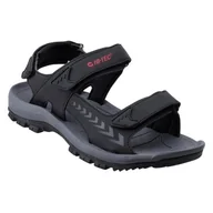 Sandały męskie - Sandały Hi-Tec Lubiser M 92800304837 czarne - miniaturka - grafika 1