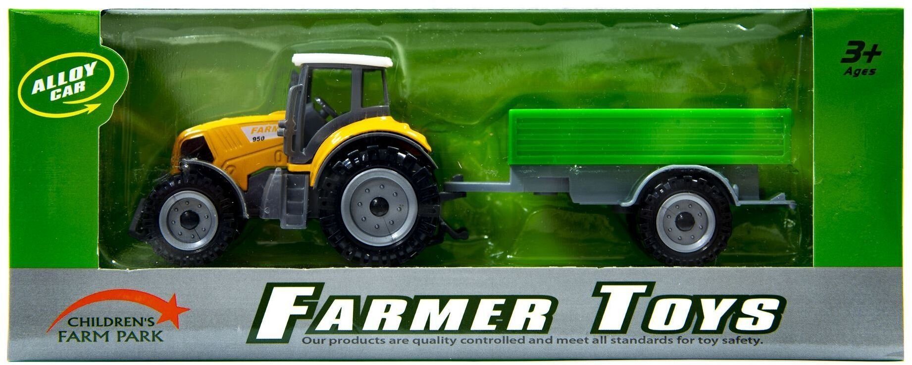 Kathay Haster Traktor z przyczepą pomarańczowy