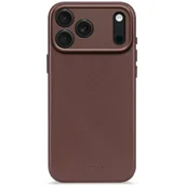 Etui i futerały do telefonów - Etui DECODED Leather MagSafe do Apple iPhone 17 Pro Brązowy - miniaturka - grafika 1