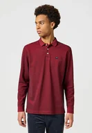 Koszule męskie - Męska koszulka t-shirt Wrangler LS REFINED POLO S - miniaturka - grafika 1