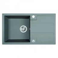 Zlewozmywaki - LAVEO SBB 511T BARBADOS Zlewozmywak granitowy 1 komora z ociekaczem Wymiary: 440x760x194 mm Kolor: szary - miniaturka - grafika 1