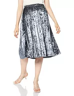 Spódnice - Herrlicher RiRi Jersey welurowa spódnica damska, szary (grey 70), XL - miniaturka - grafika 1