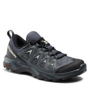 Buty trekkingowe damskie - Trekkingi Salomon X Braze GORE-TEX L47180800 India Ink/Black/Desert Sage - miniaturka - grafika 1